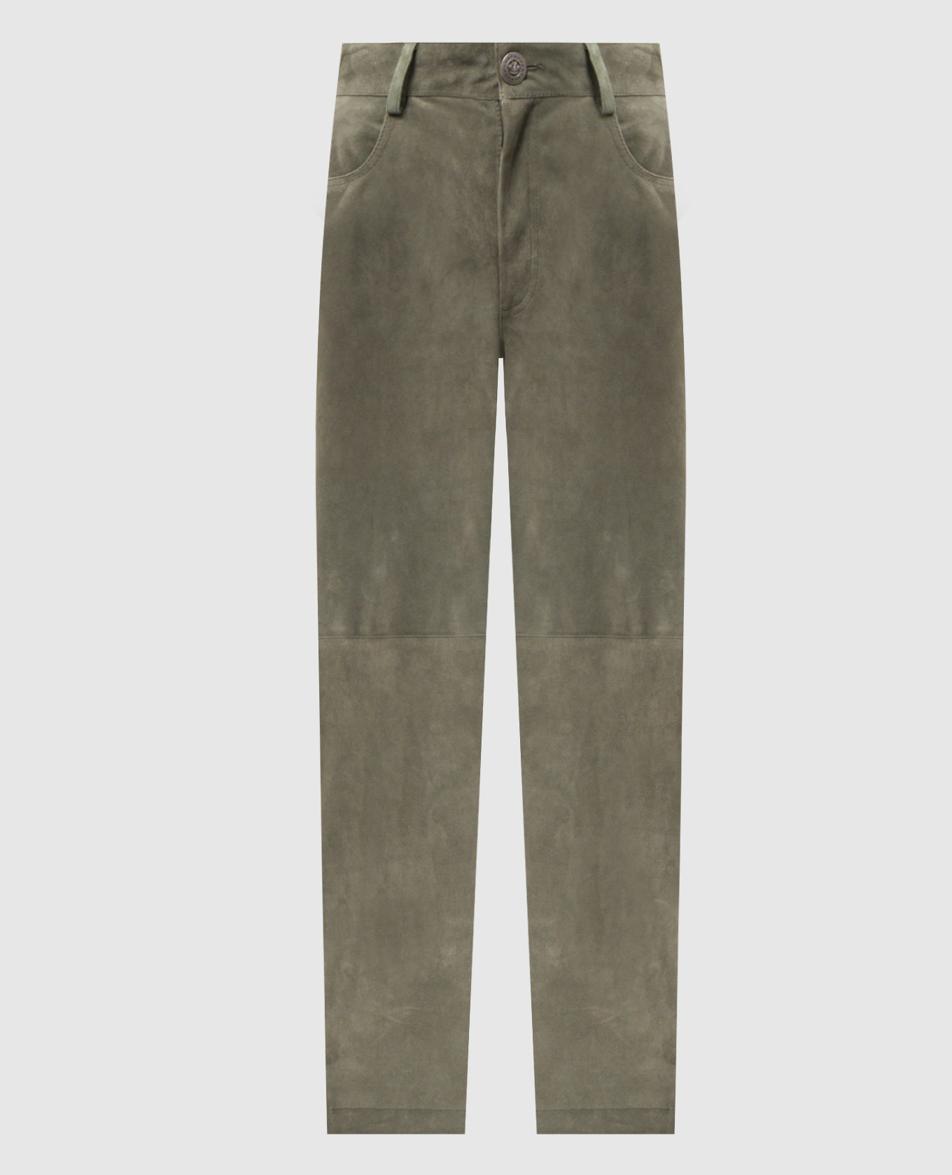 

Diletta green leather pants Simonetta Ravizza