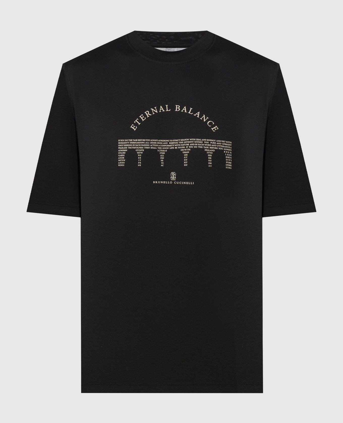 

Black t-shirt with a print Brunello Cucinelli
