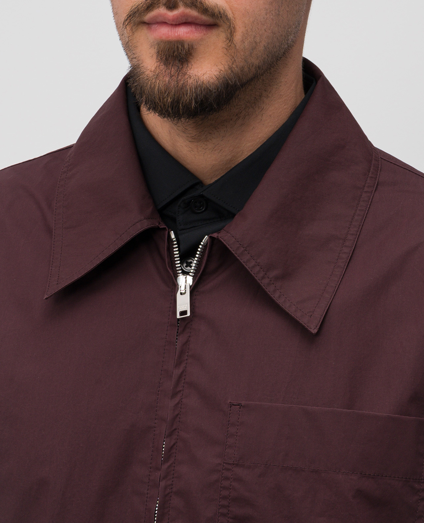 Purple jacket with logo Bottega Veneta 5
