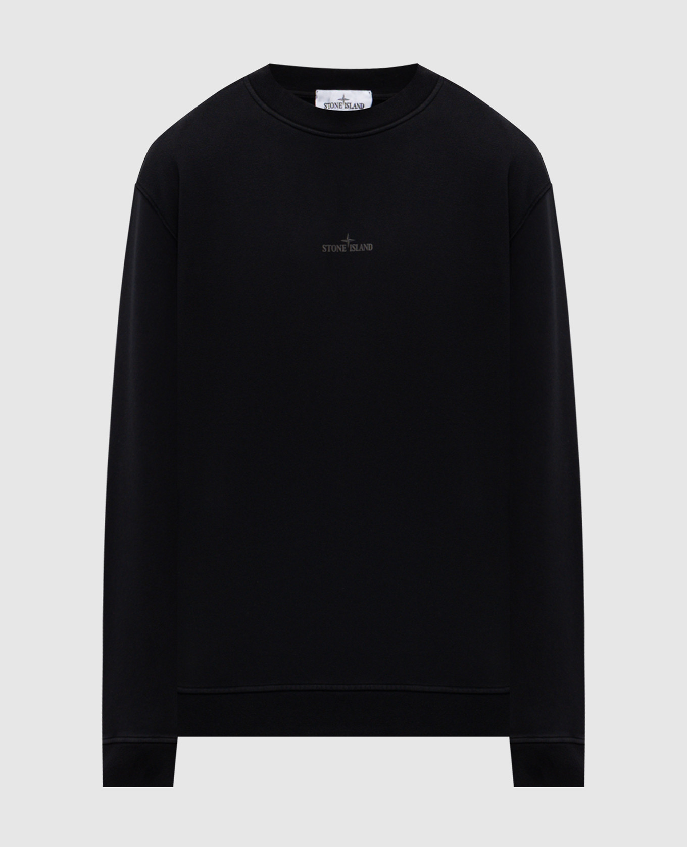 

Black sweatshirt with logo print Stone Island