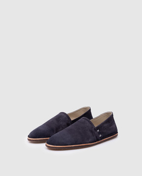 Brunello Cucinelli Blue suede espadrilles MPUCCLQ875