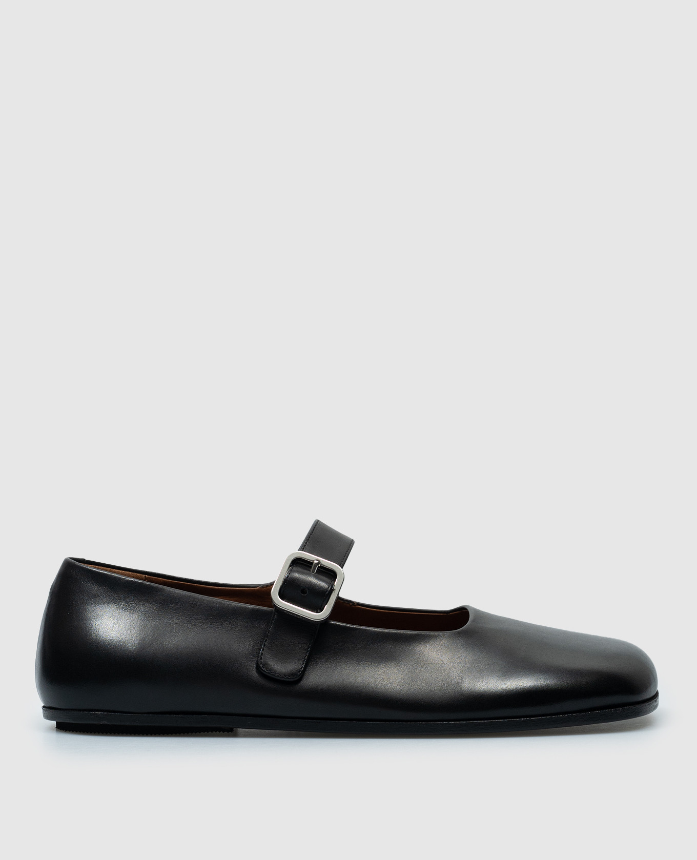 

Black leather ballet flats Marsell