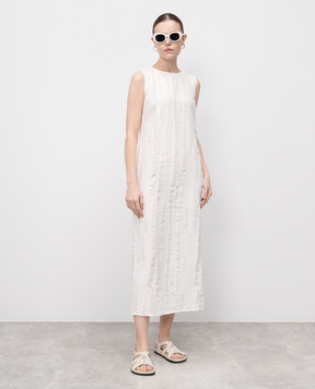 Lou Lou Studio White MINGA dress with silk MINGA