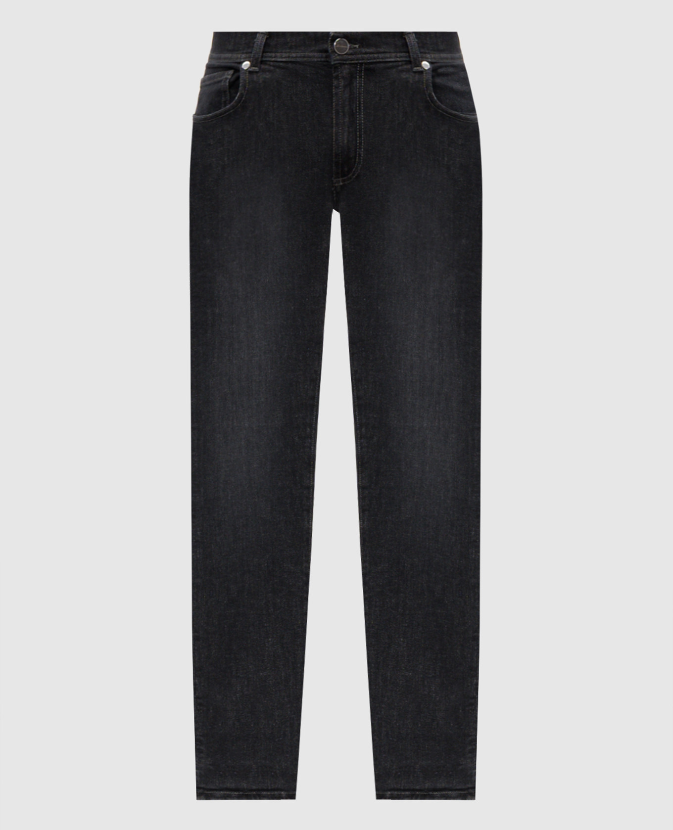 Gray jeans with a worn effect Doriani Cashmere