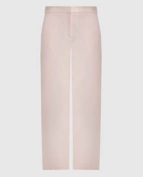 Twinset Pink chinos with metal monogram logo 251AP2338