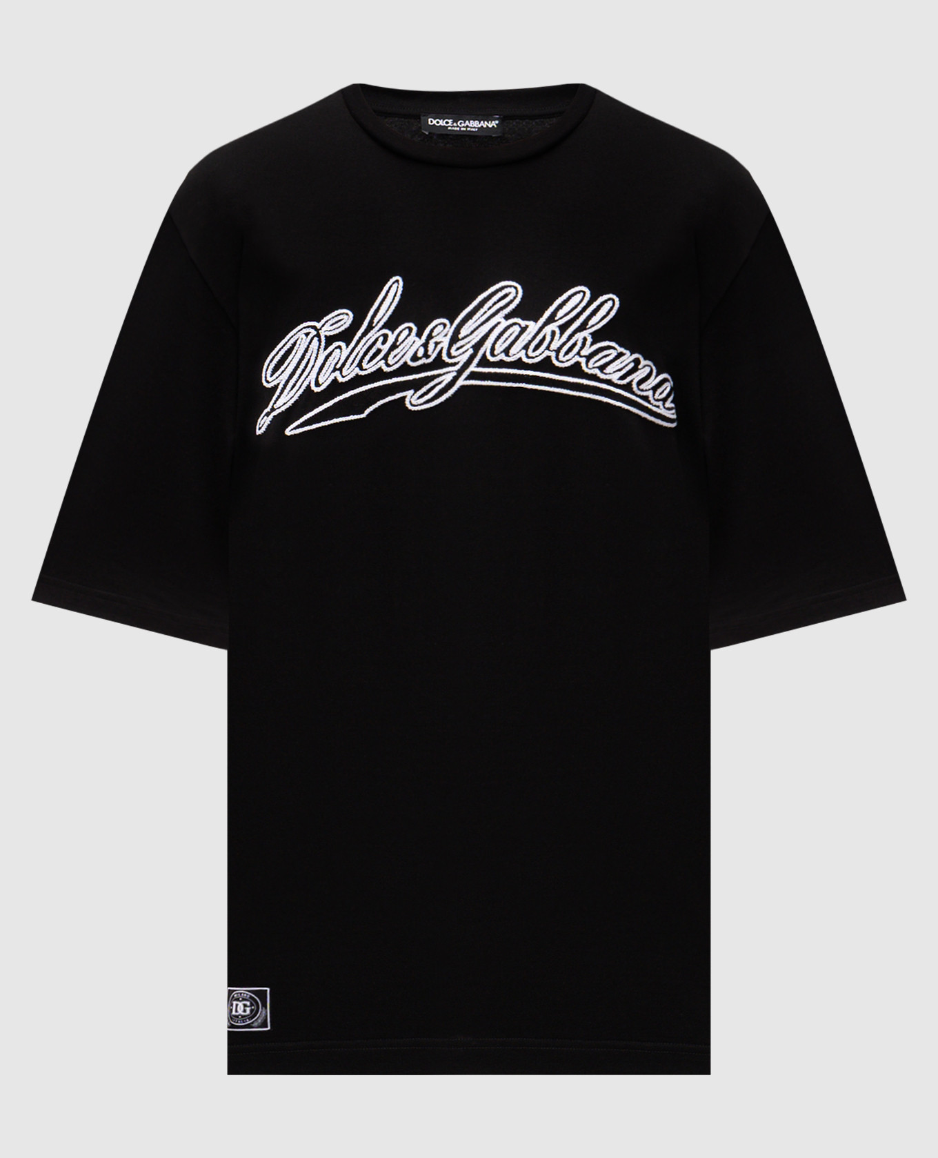 Black T-shirt with logo Dolce&Gabbana
