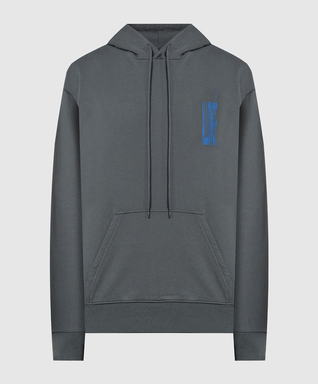 Maison Margiela MM6 - Gray hoodie with logo SH2GU0005M25003