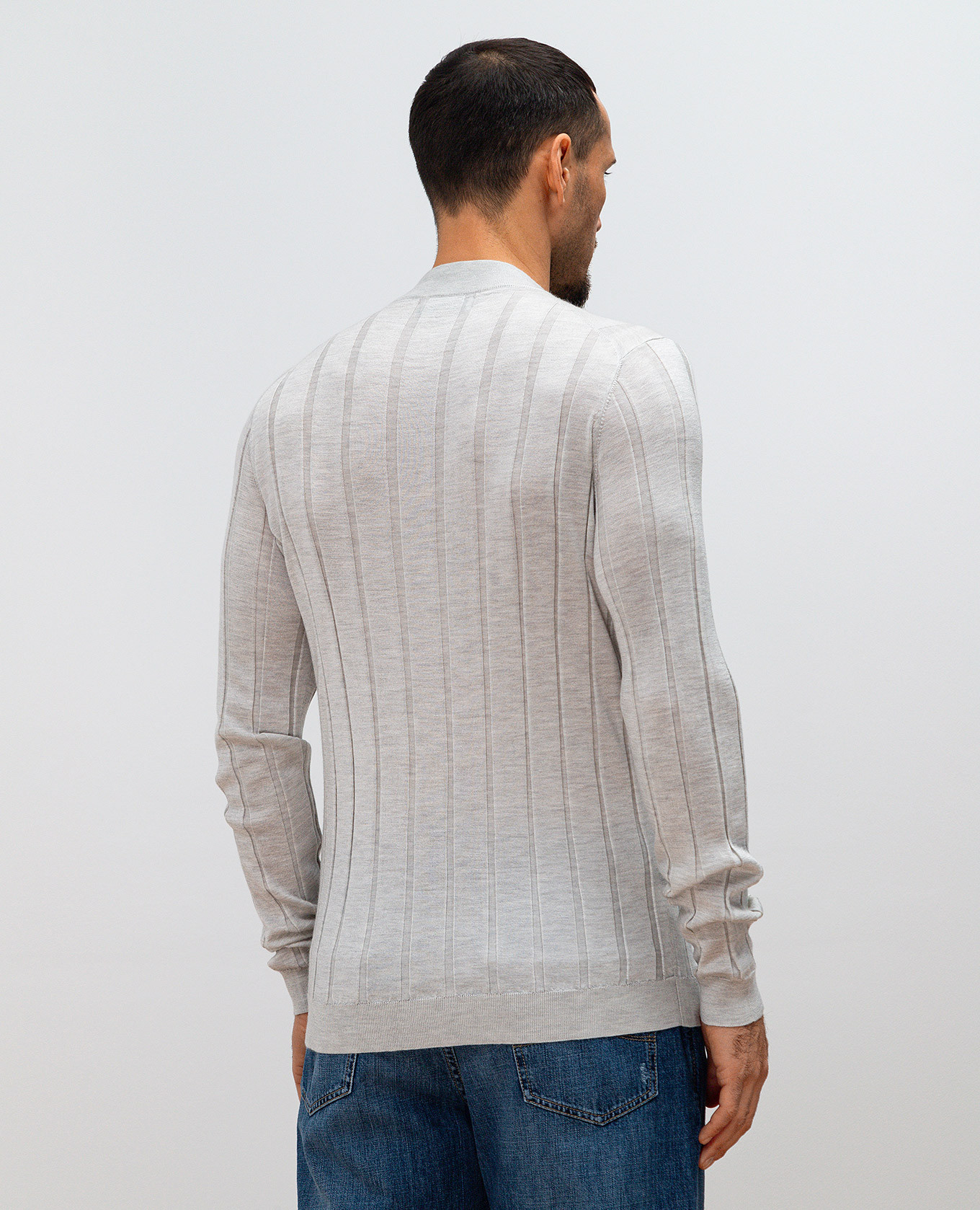 

Gray cashmere and silk jumper Brunello Cucinelli, Grey