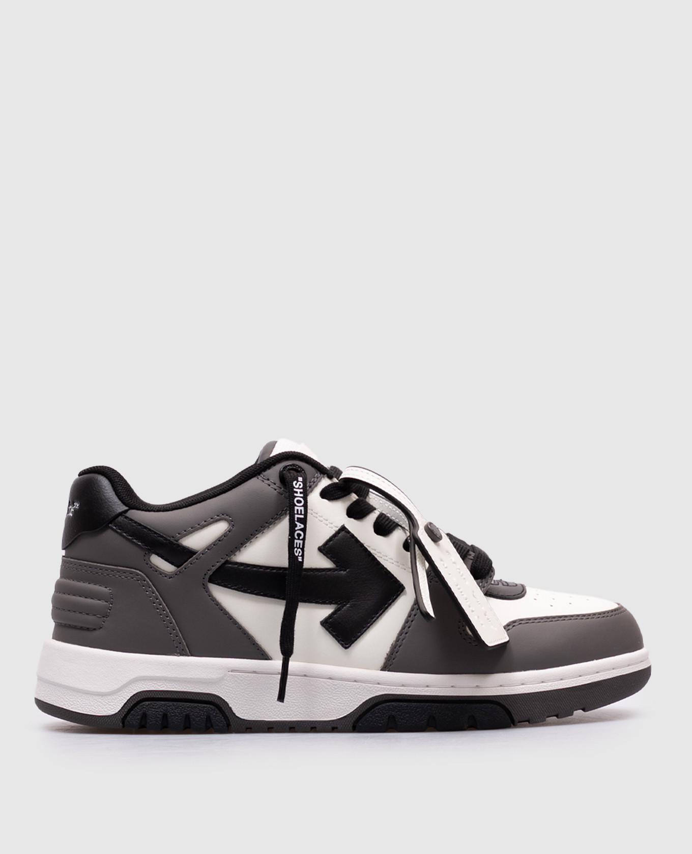 

Out OF Office grey leather sneakers Off-White