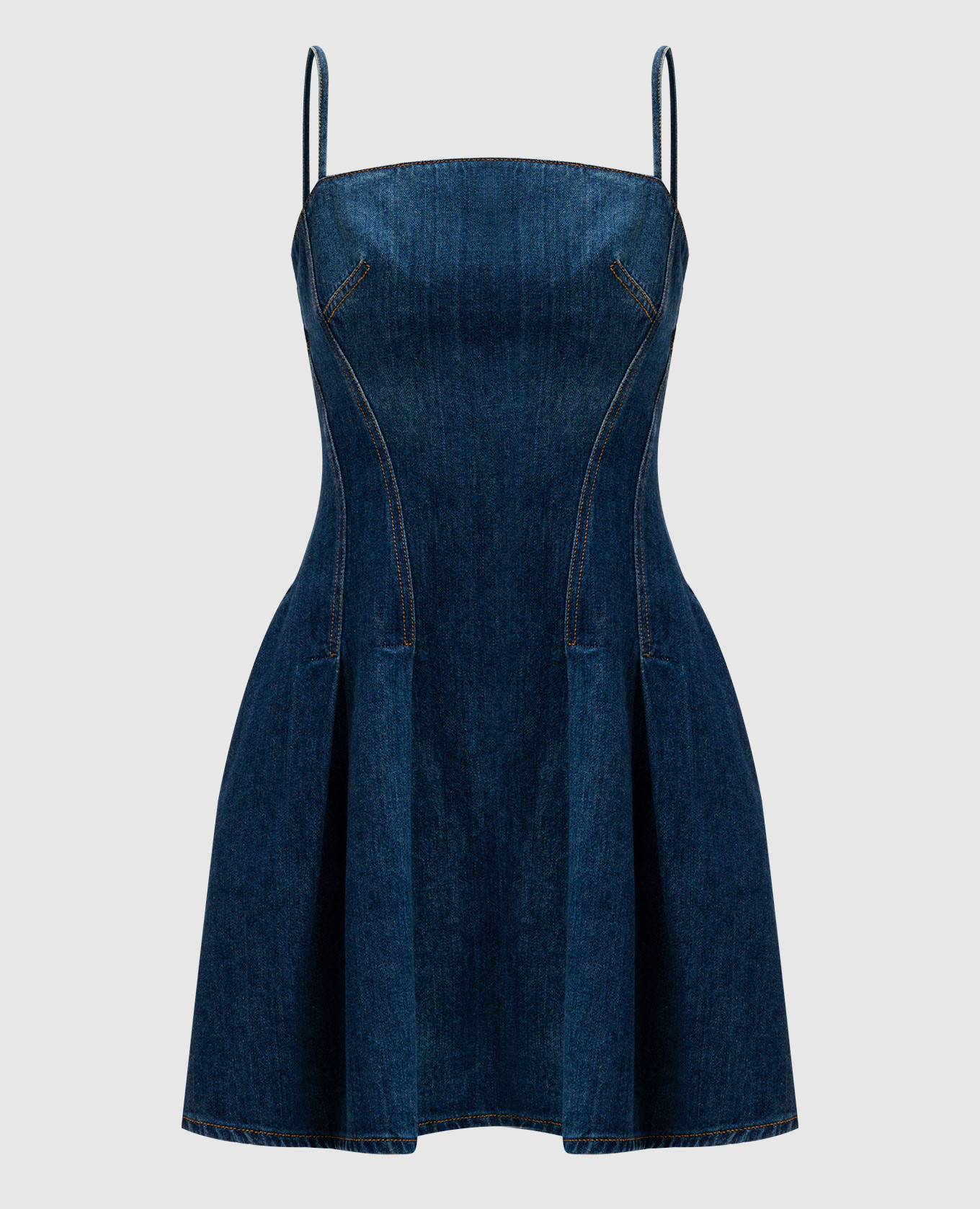 

Blue denim mini dress Alexander McQueen