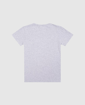 Story Loris Children's gray melange t-shirt with logo patch 1740646