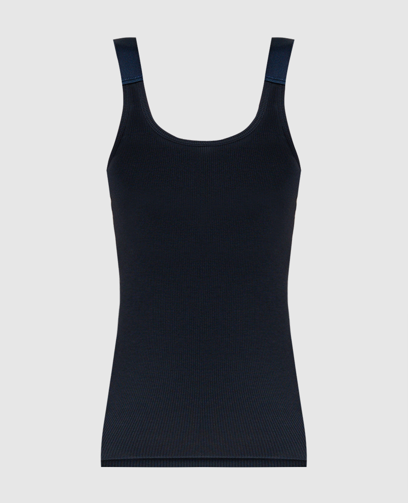 

Blue ribbed top Helmut Lang