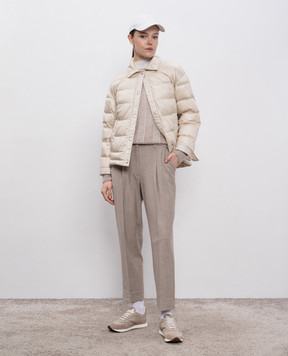 Peserico Beige down jacket A2409102200