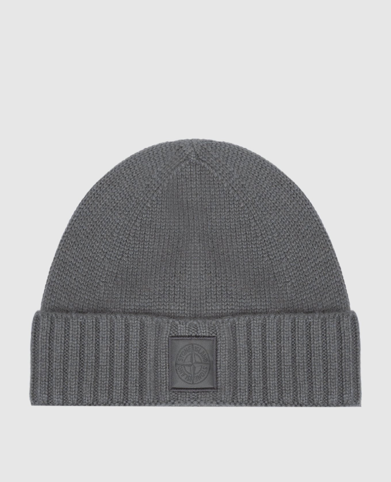 

Gray hat with logo patch Stone Island, Grey