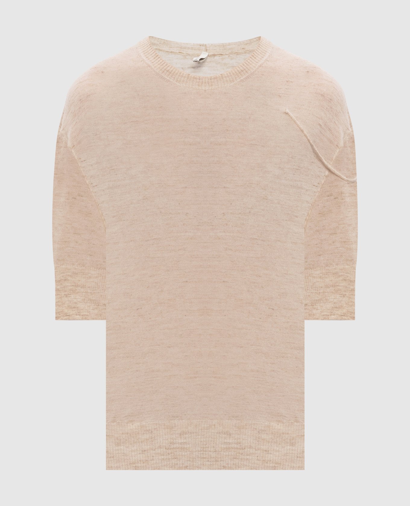 

Beige made of cashmere, silk and linen BOBOUTIC