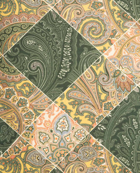 Etro Children's green joggers in a paisley print GV6P50Z2419