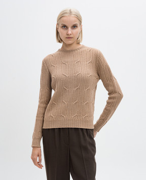 Peserico Beige wool, silk and cashmere jumper with lurex S99602F0709095