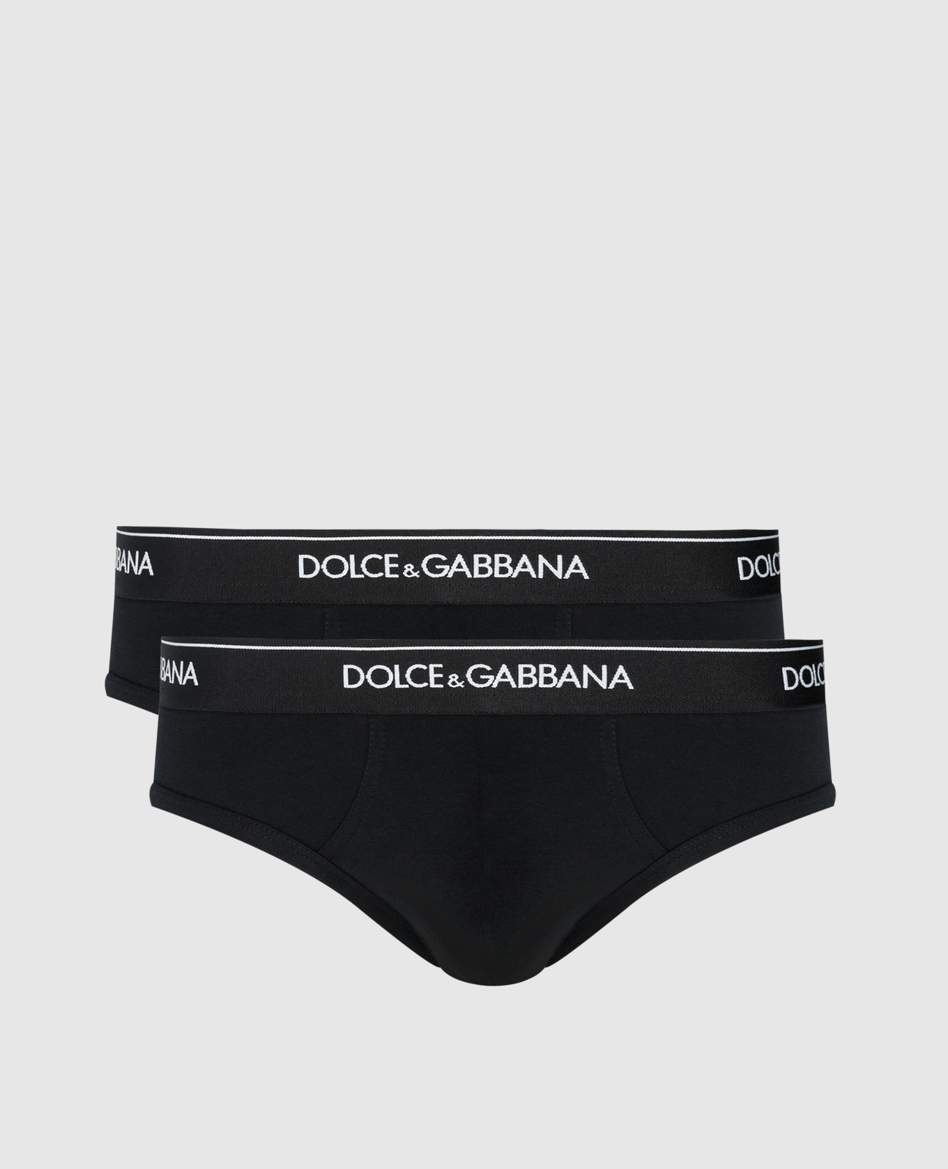 Set of black briefs with logo
