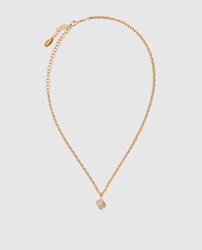 Off-White Mini Dice Gold Chain OWOB13NS25MET001