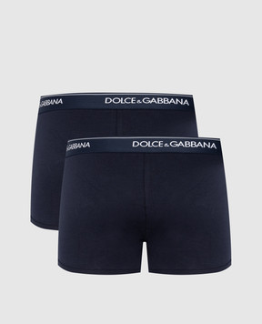 Dolce&Gabbana Set of blue boxer briefs with logo M9C07JONN95
