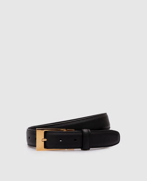 The Row Black Jewel Leather Belt W1401L52