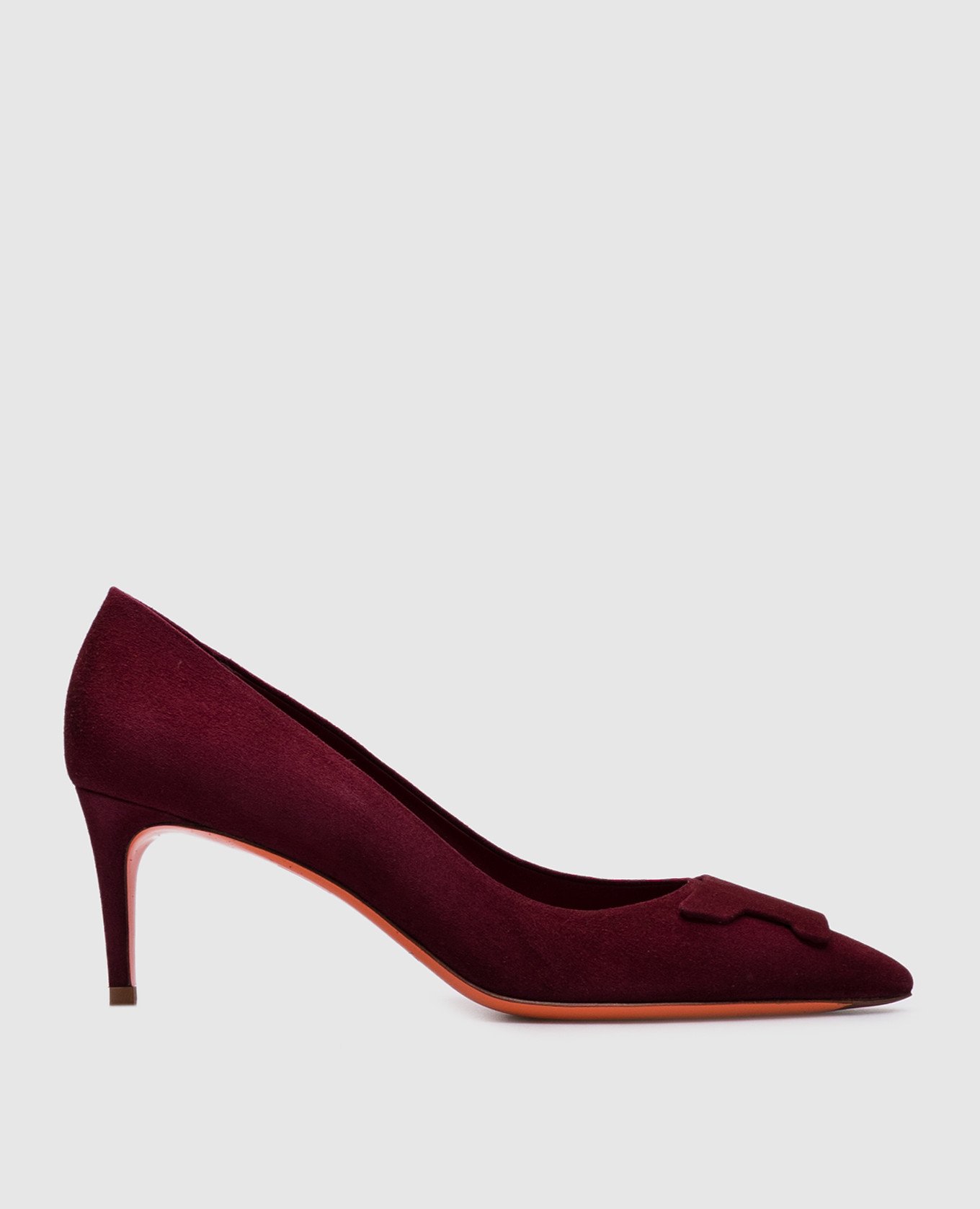 

Burgundy suede shoes Santoni