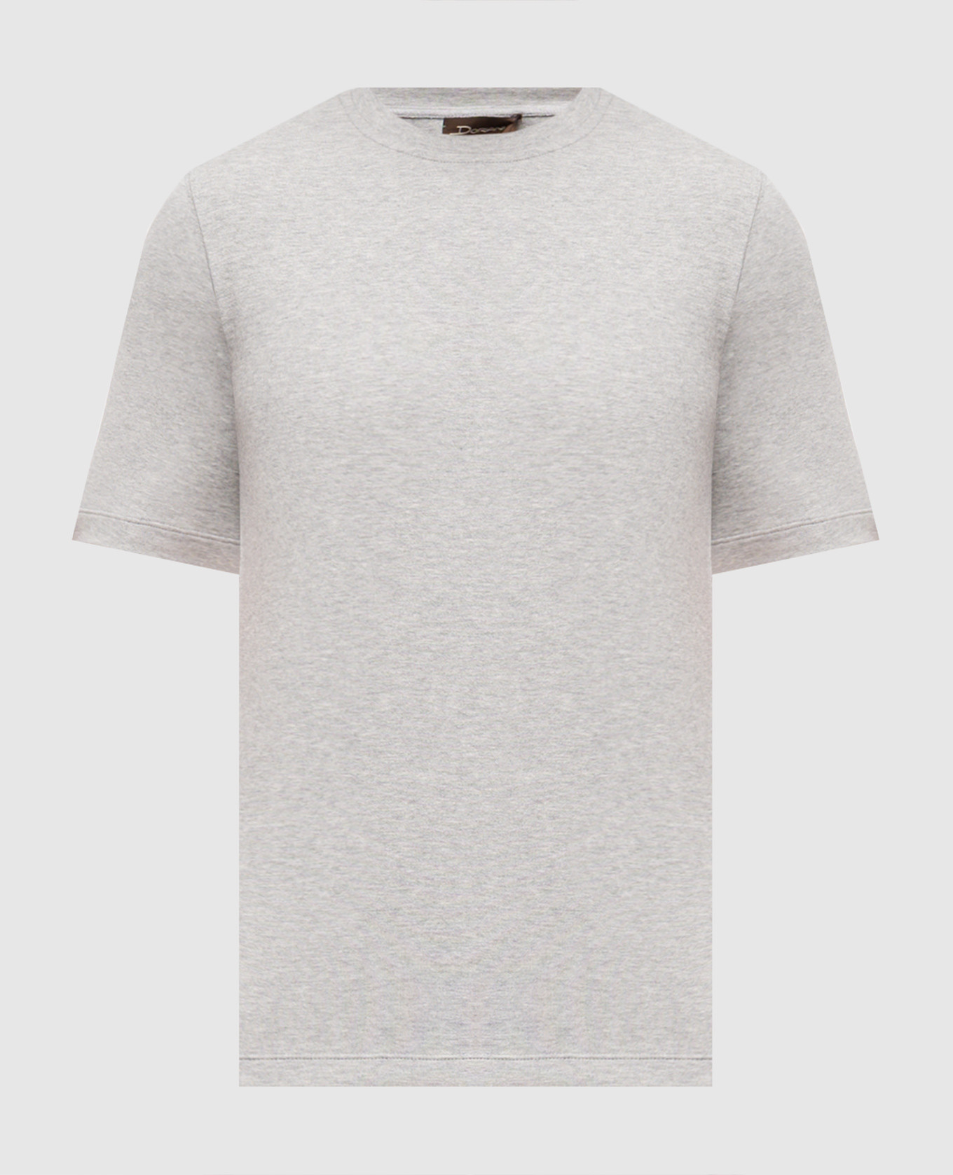 Grey melange T-shirt Doriani Cashmere
