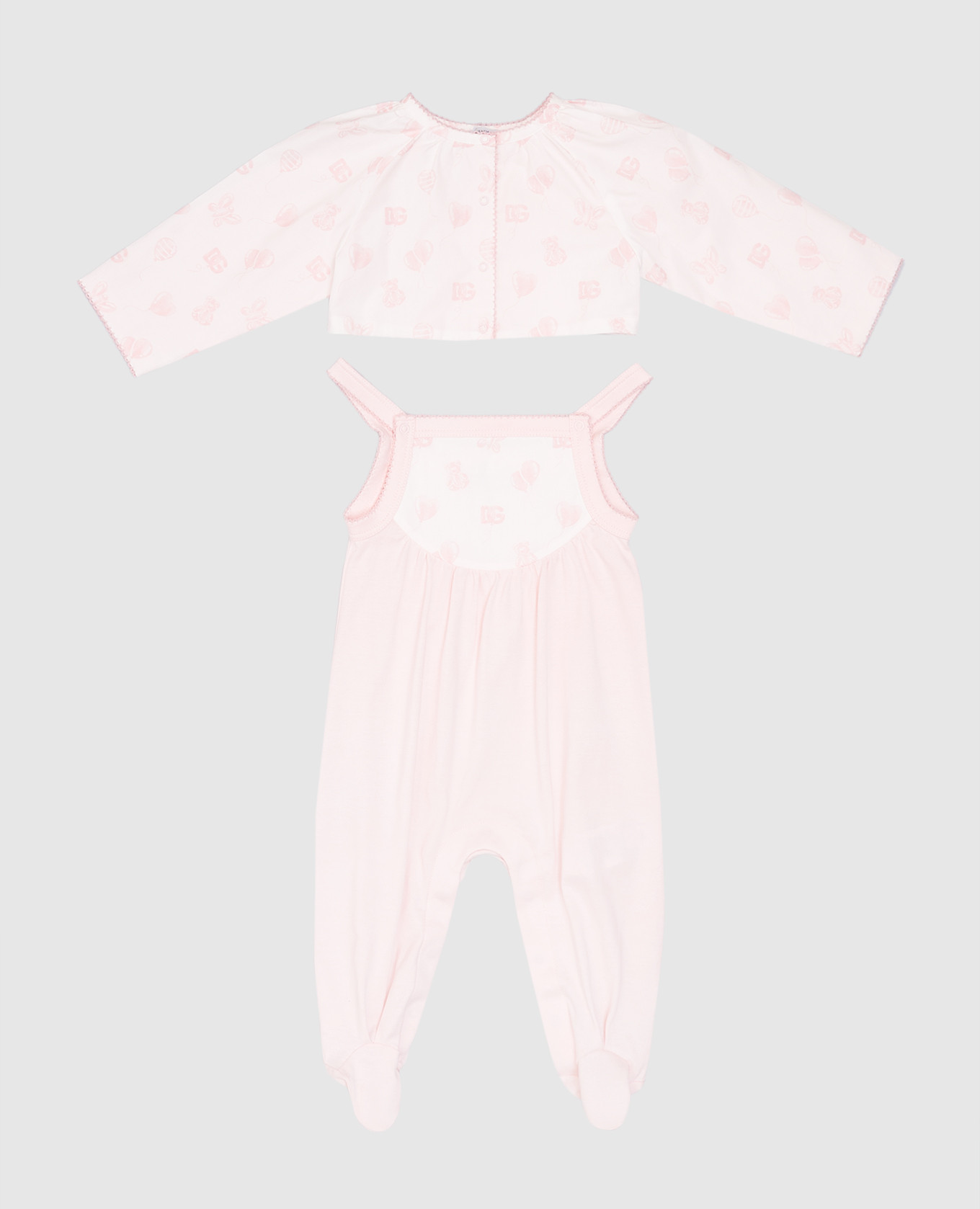

Children's pink jumpsuit and shirt set Dolce&Gabbana