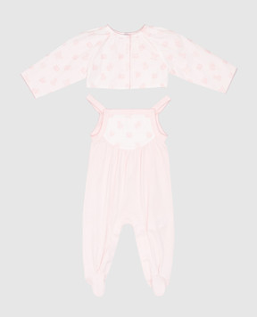 Dolce&Gabbana Children's pink jumpsuit and shirt set L2JO3MG7O1C