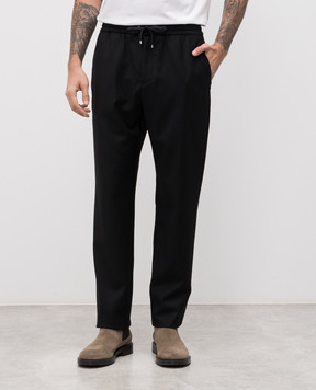 Agnona Black wool pants T710U6YU1142