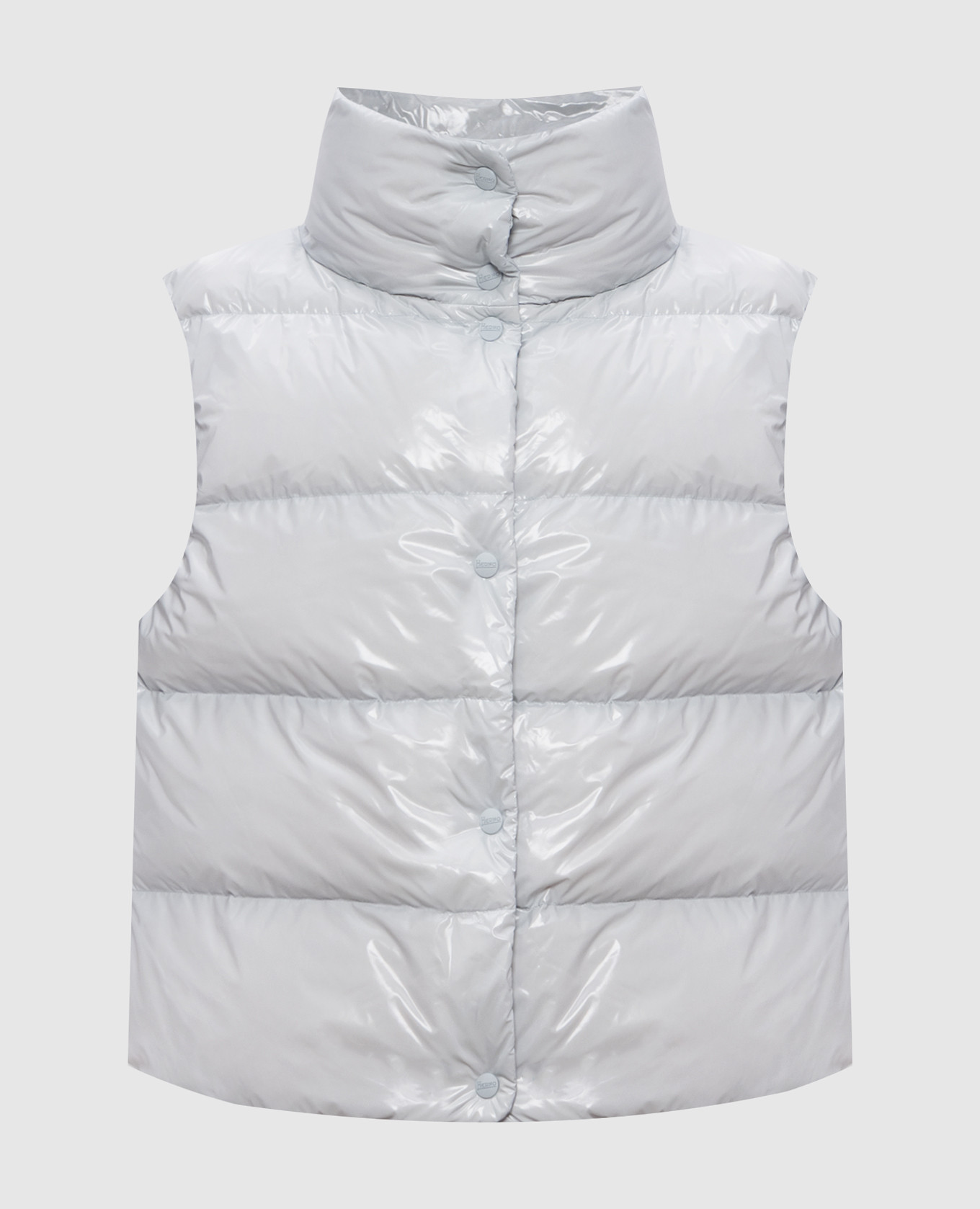 

Blue down vest with logo Herno, Light blue