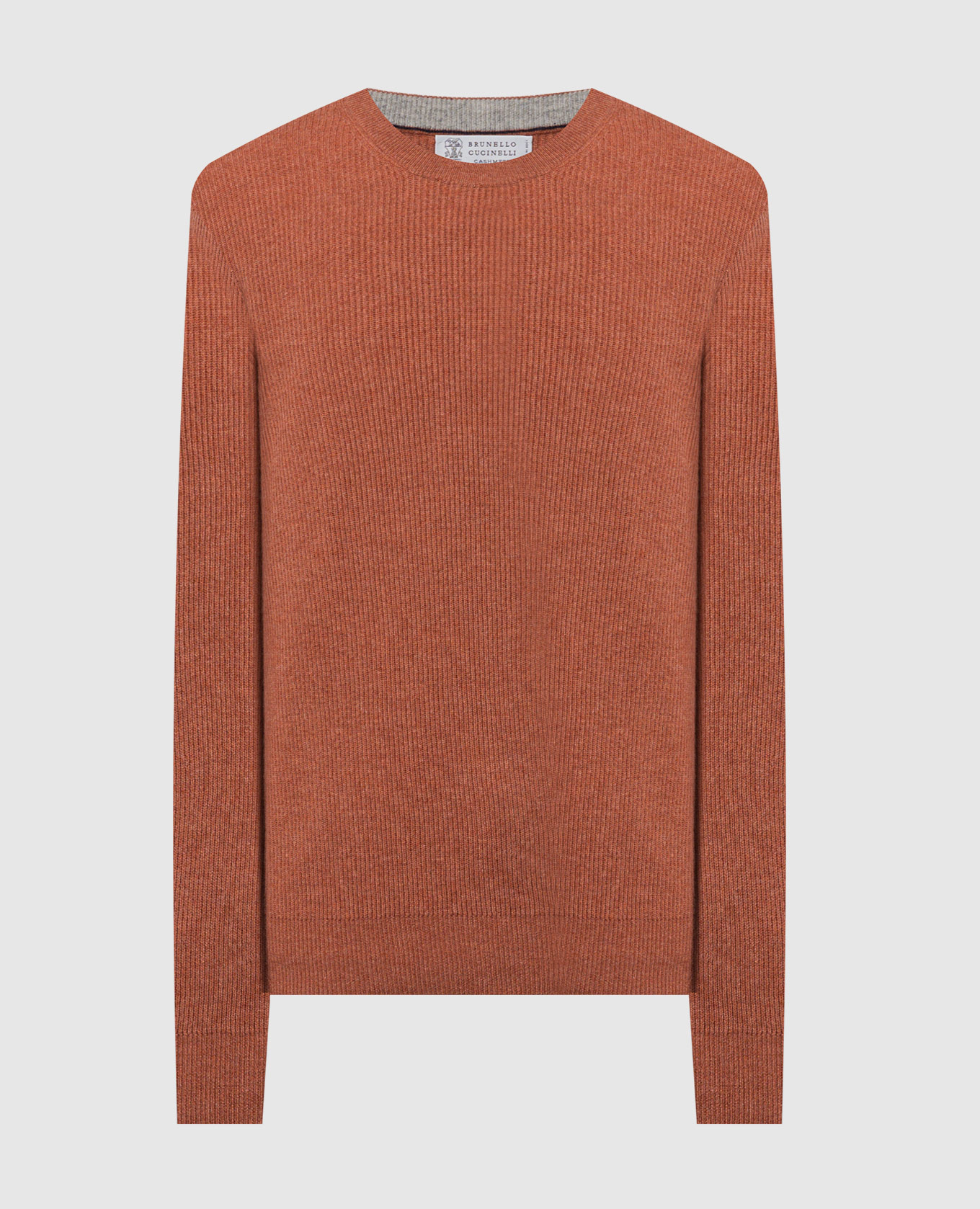 

Orange cashmere sweater Brunello Cucinelli, Оранжевый