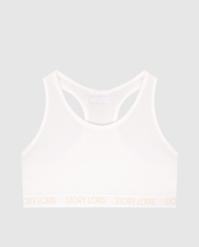 Story Loris Children's white top with logo 25379