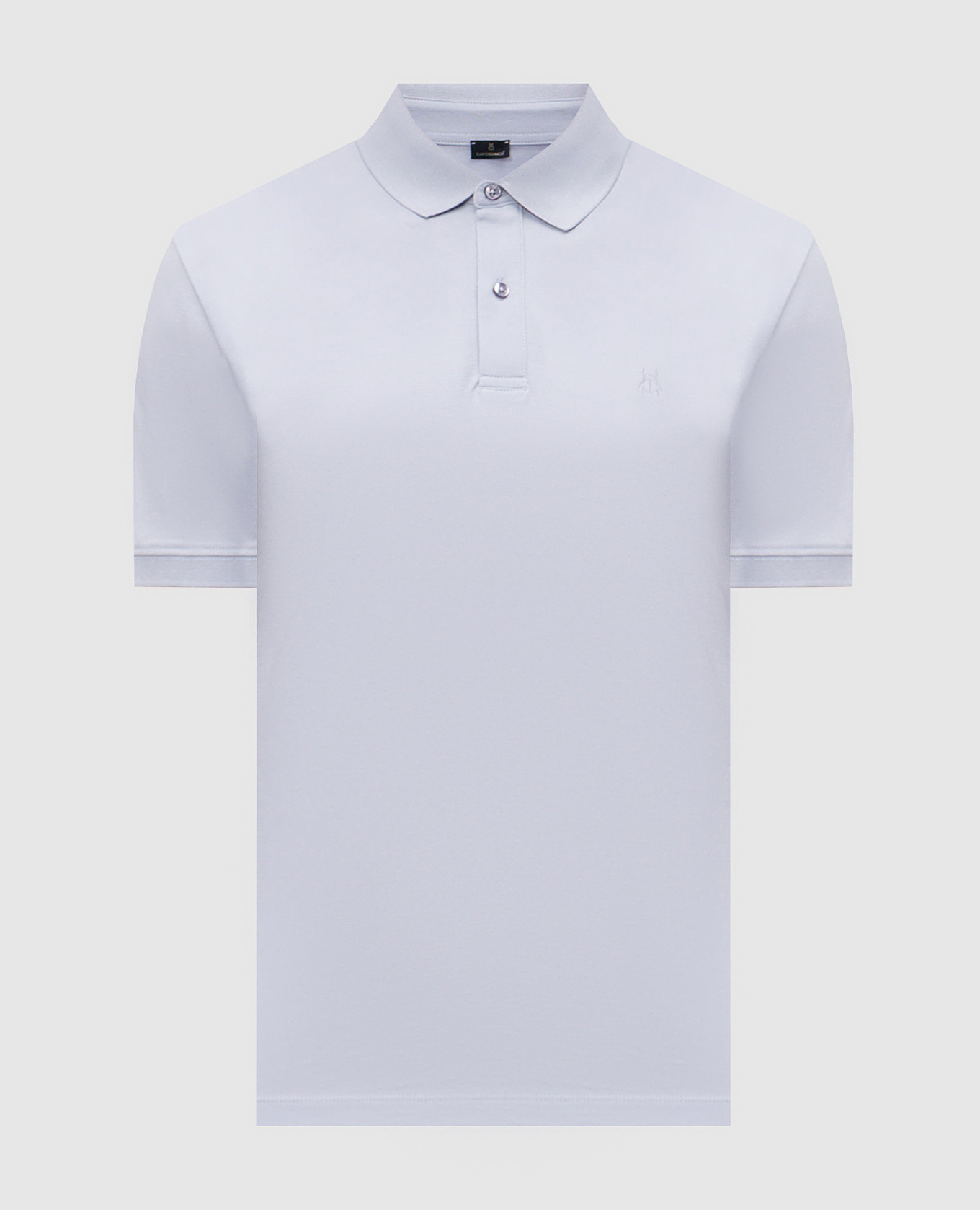 

Blue polo with embroidered logo emblem CAPOBIANCO, Light blue