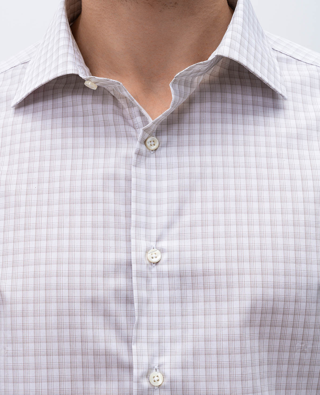 

White checkered shirt Canali