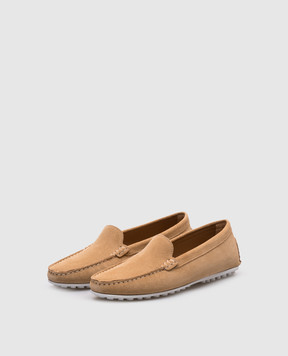 Enrico Mandelli Beige suede loafers DMONZA DMONZA5916