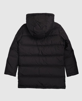 Moncler ENFANT Black Gesudar down jacket with logo patch K29541C0001053A5E810