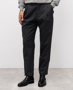 Brunello Cucinelli Gray pants with wool ME262S2480