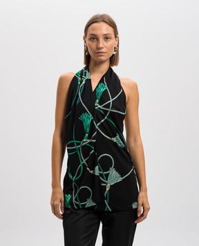 Gucci Black patterned top 291973