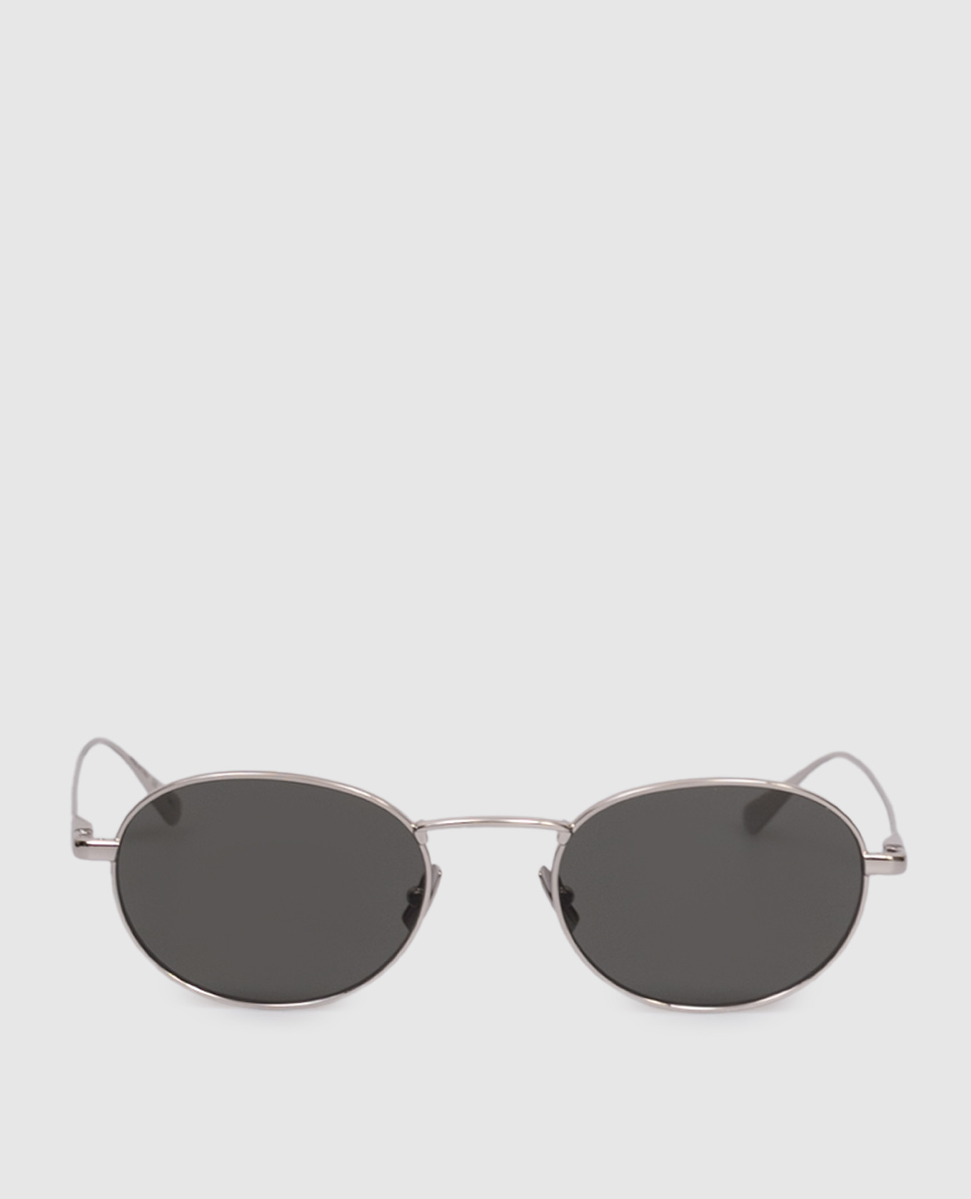 

Silver sunglasses with logo Saint Laurent