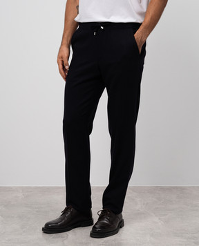 Enrico Mandelli Blue pants made of wool GYMP025436