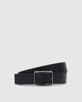 Bottega Veneta Blue leather belt with Intrecciato weave 796783V4LQ1