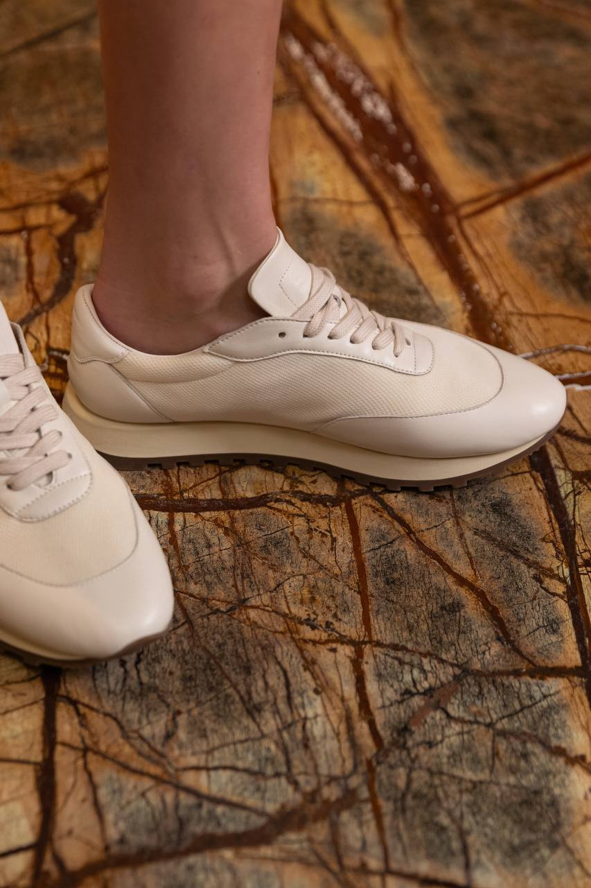 

Owen Runner beige combination sneakers The Row