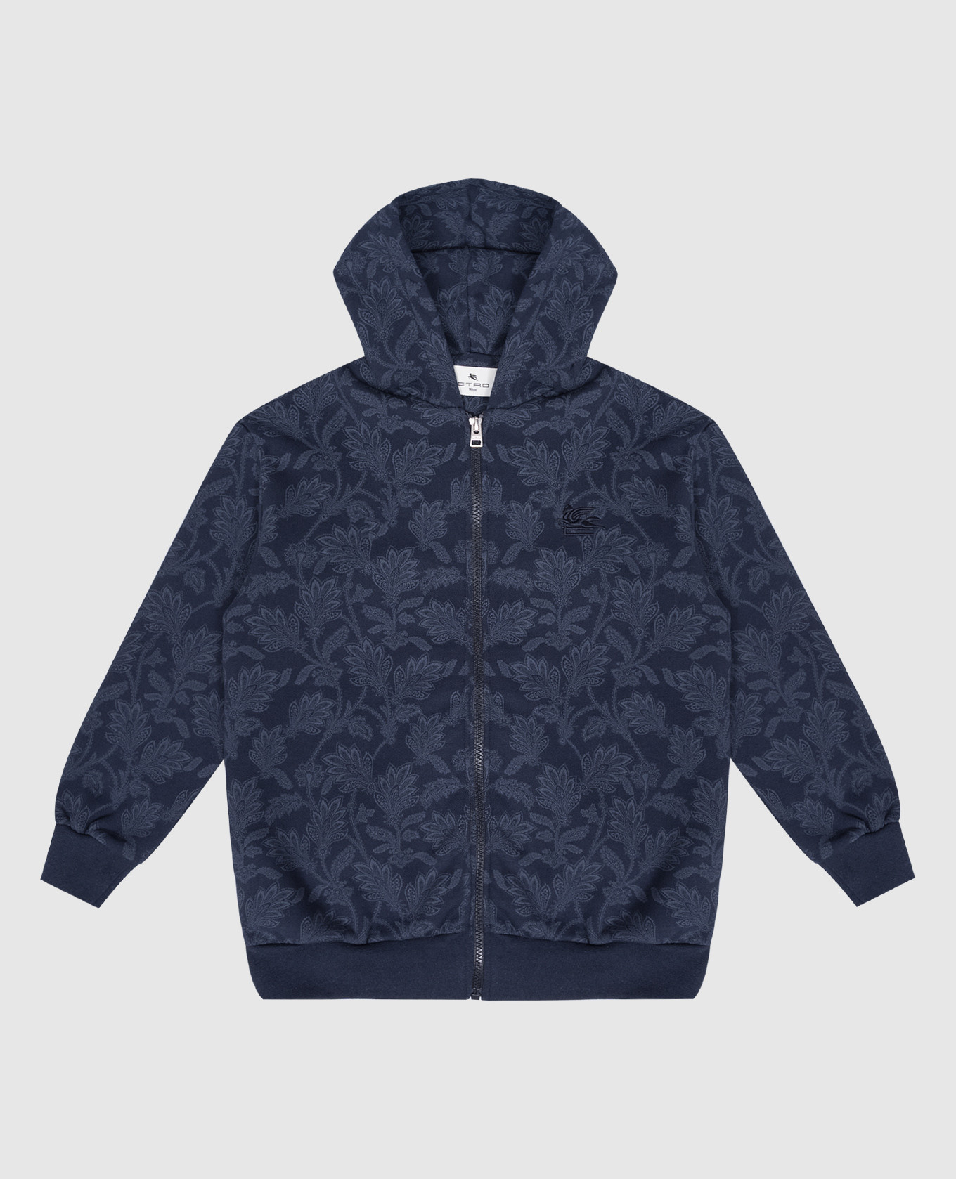 

Children's blue sports jacket with embroidered Pegaso logo emblem Etro