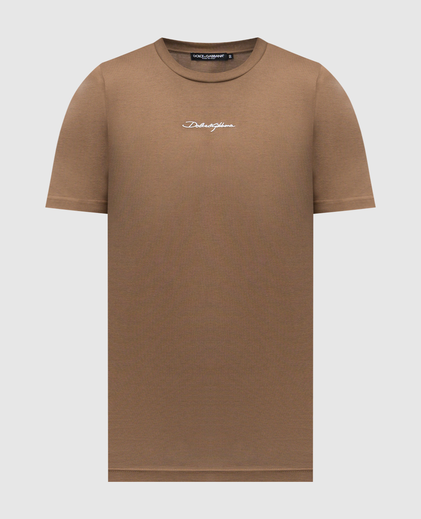 

Brown T-shirt with logo Dolce&Gabbana
