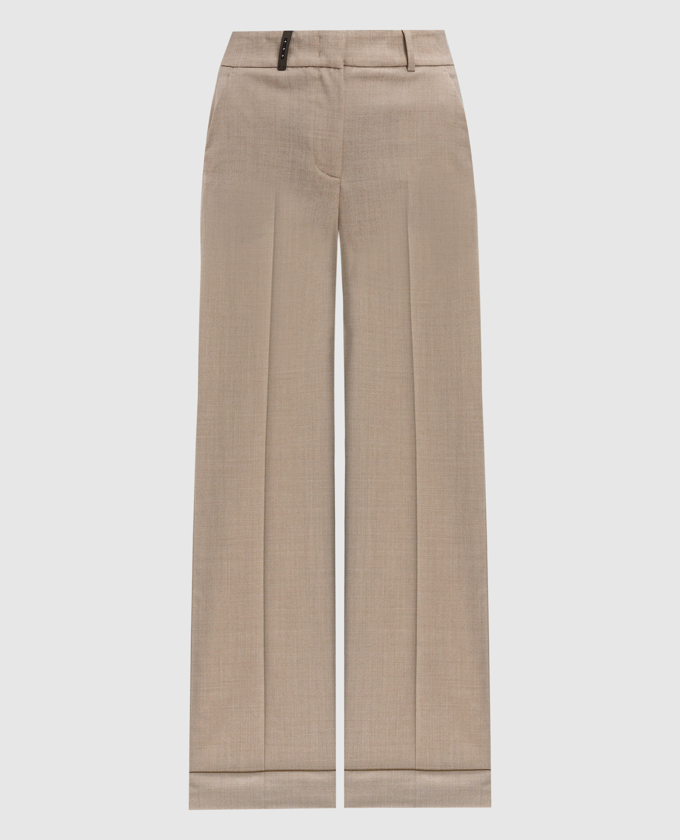 

Beige wool trousers with lapels Peserico