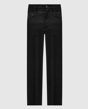 Stefano Ricci Green wool pants M8T53B0010T6054
