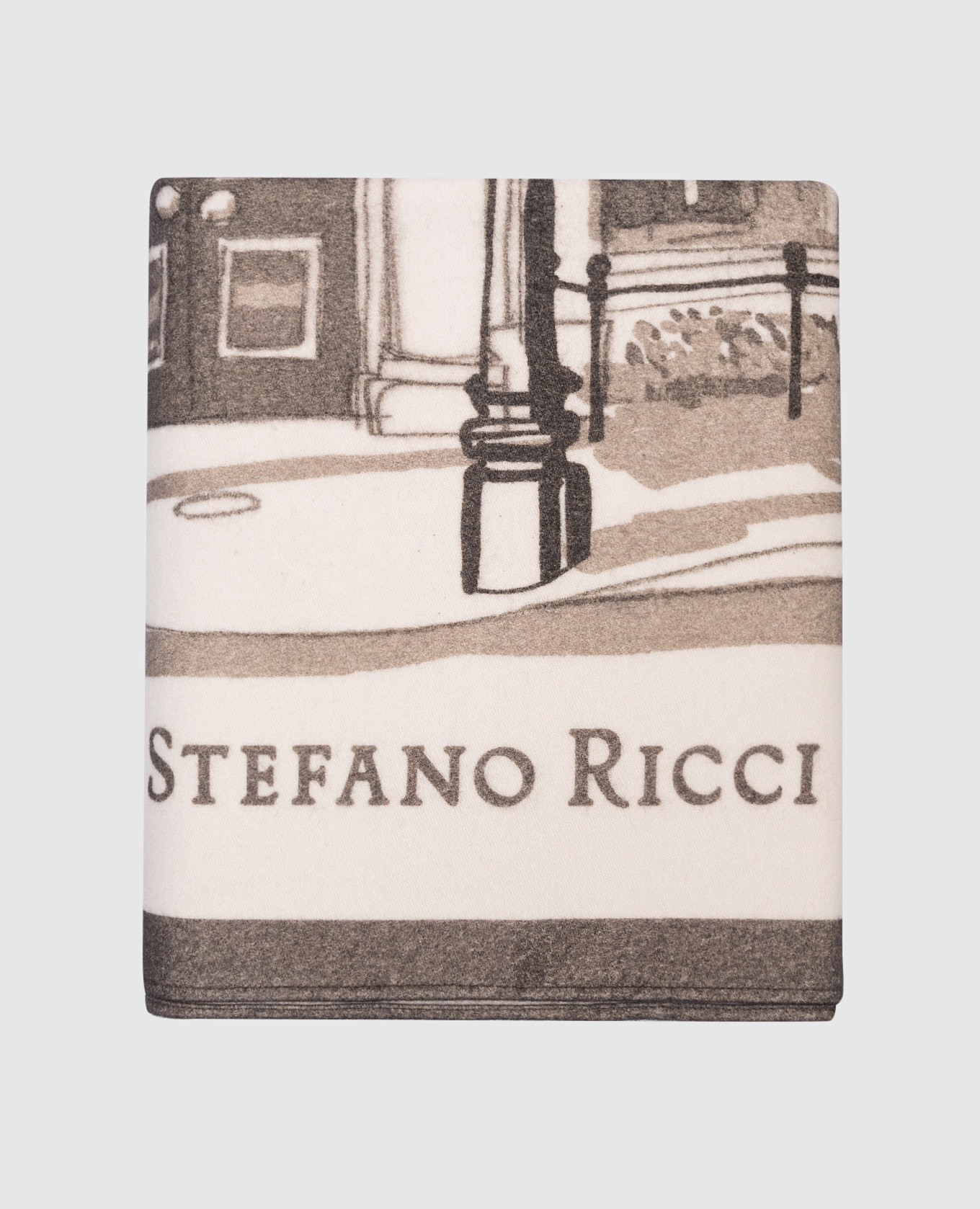 

London beige cashmere plaid Stefano Ricci