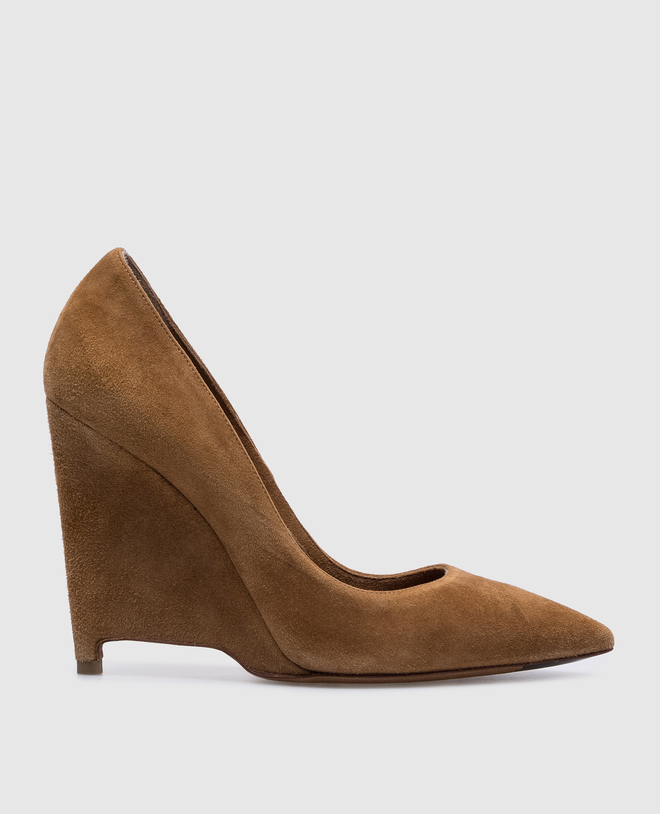 

Brown suede shoes Agnona, Коричневый