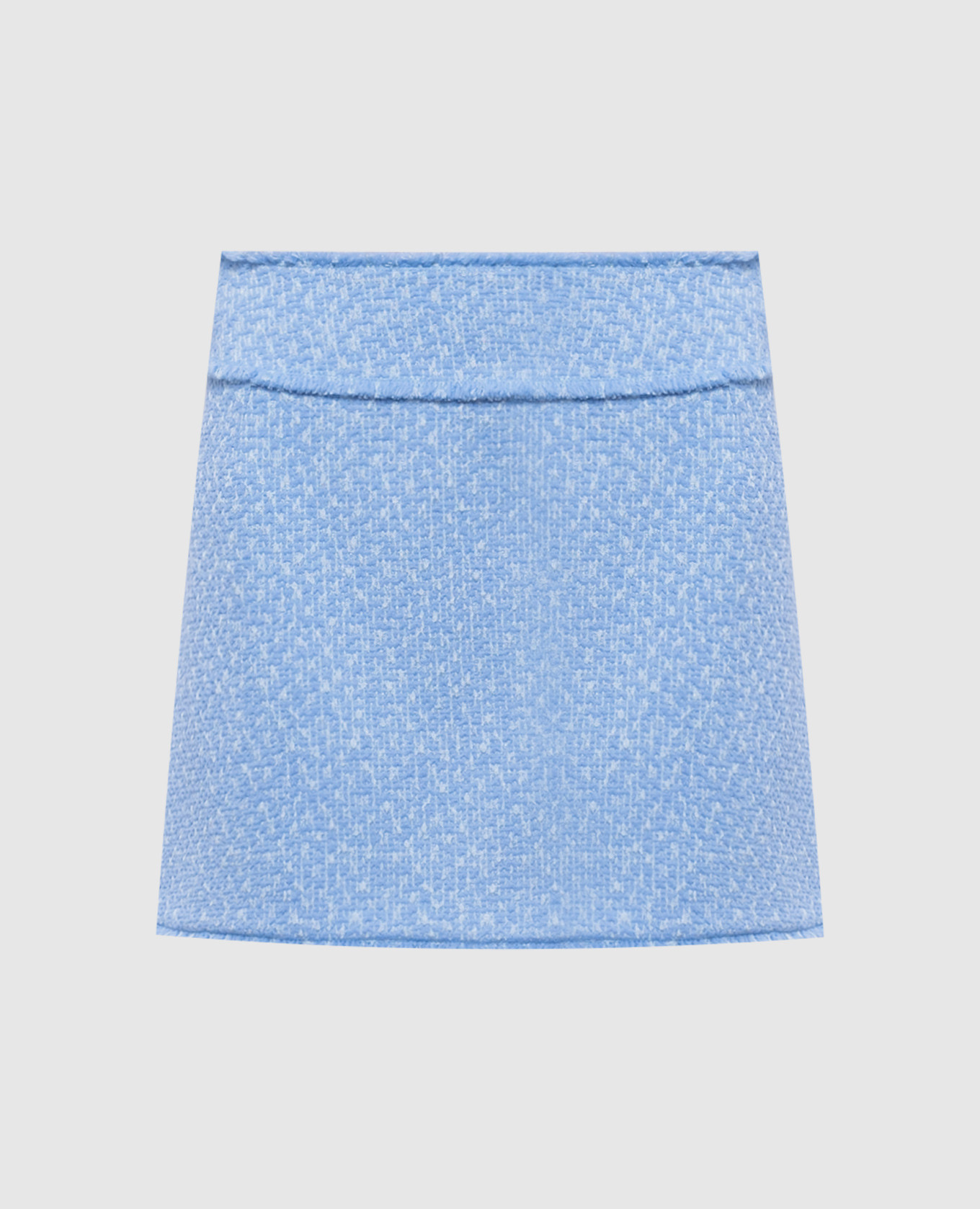 

Blue tweed mini skirt with wool Dolce&Gabbana, Light blue